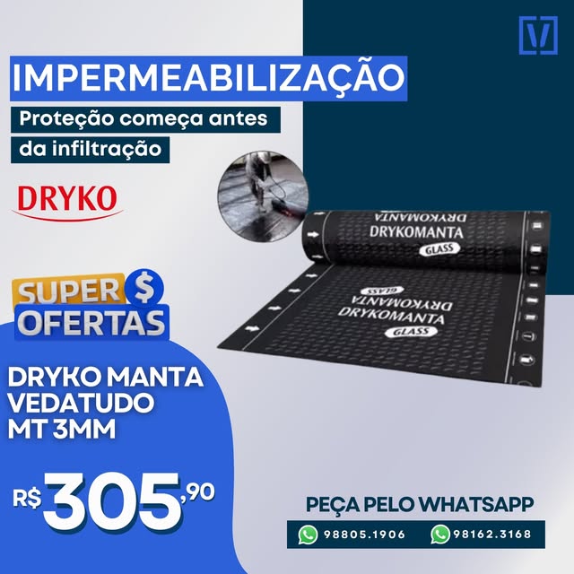 Post do Instagram da Viacon sobre impermeabilização